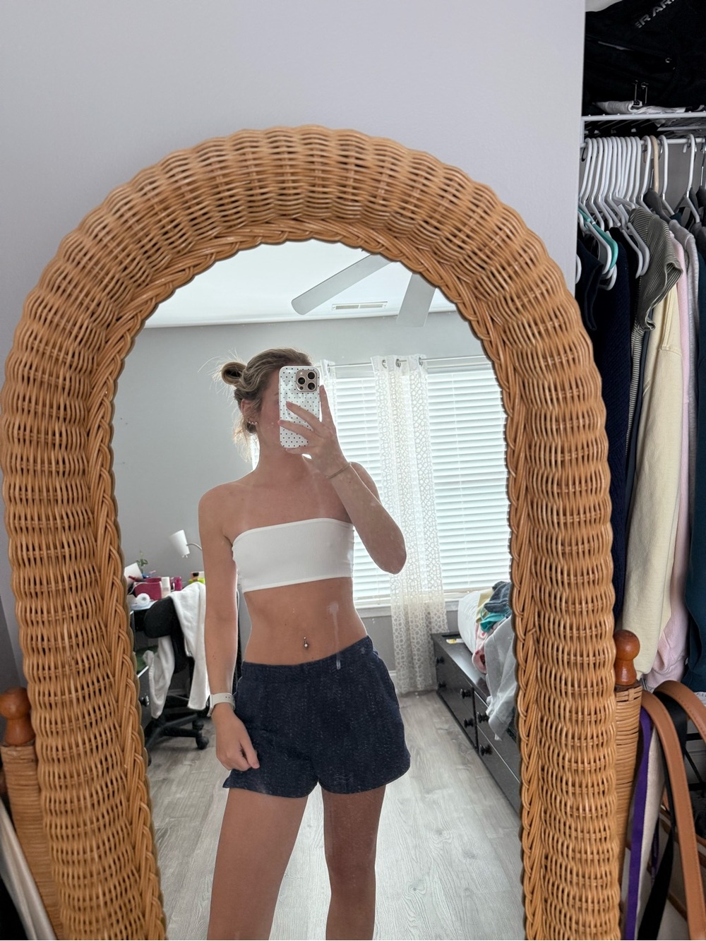 Edikted White Strapless Bandeau Top